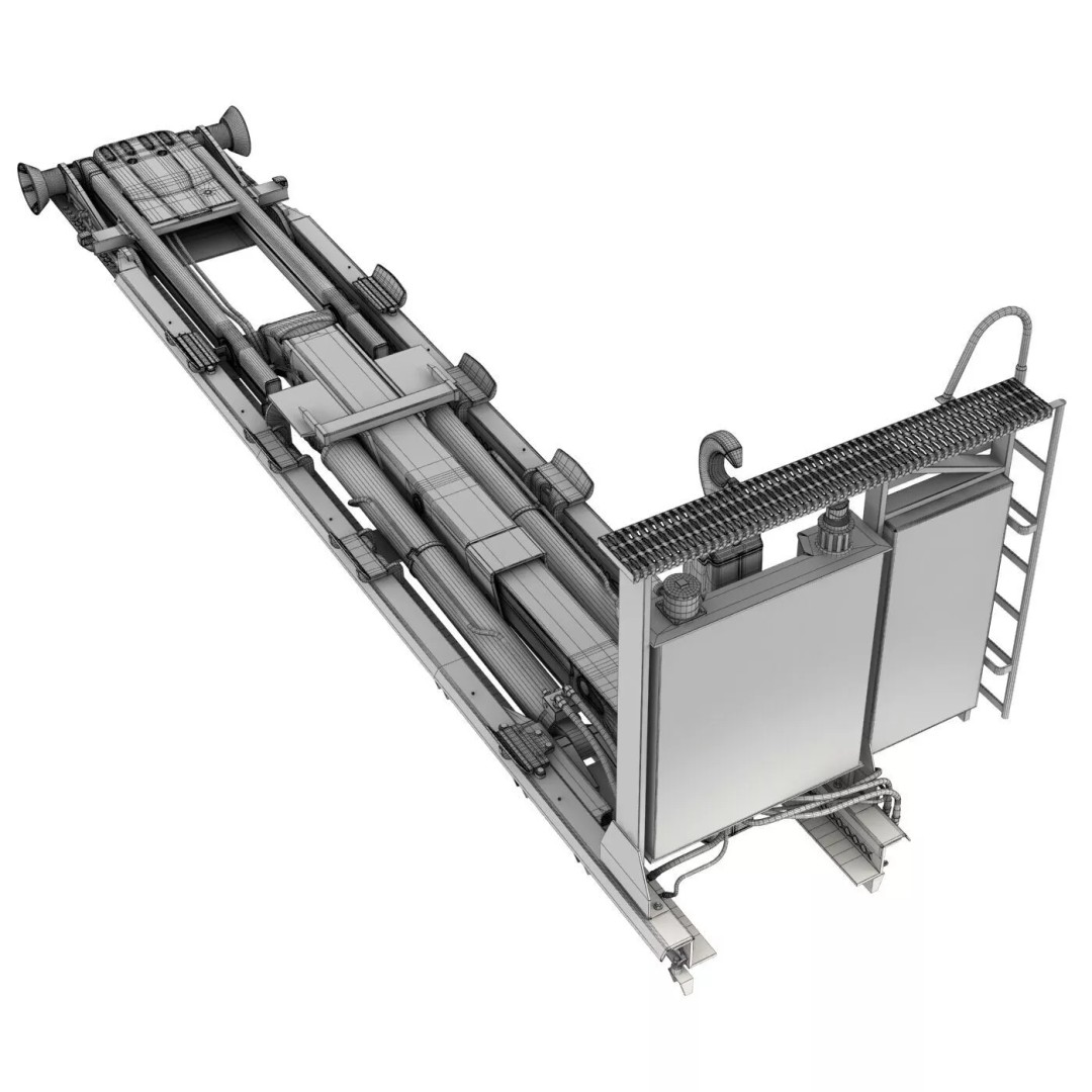 Volvo FMX MULTILIFT 3D Model – Rigged Truck with Animated Platform - View 55