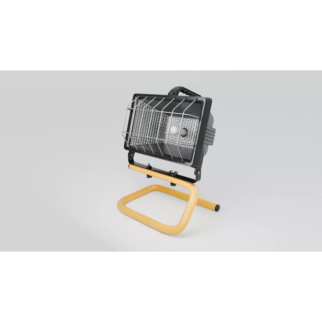 Small Construction Light 3D Model – Low Poly PBR Asset, FBX - View 2