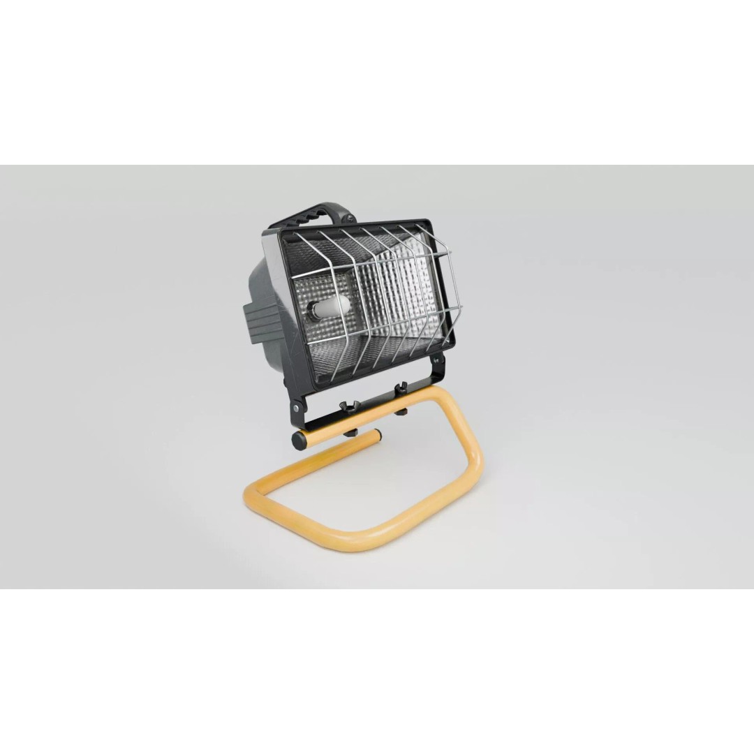 Small Construction Light 3D Model – Low Poly PBR Asset, FBX - View 5