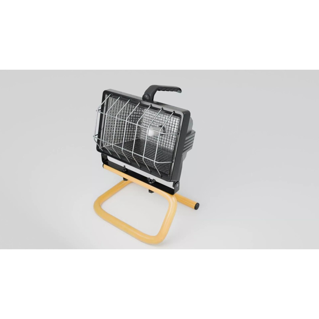 Small Construction Light 3D Model – Low Poly PBR Asset, FBX - View 7