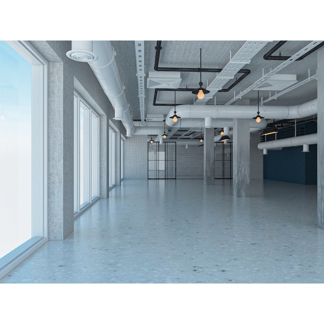 Loft Office Interior 3D Model – Industrial Design, Cinema4D, Vray - View 10