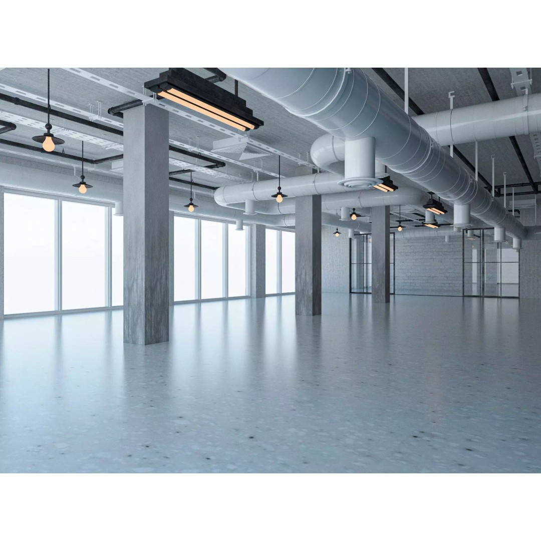 Loft Office Interior 3D Model – Industrial Design, Cinema4D, Vray - View 2