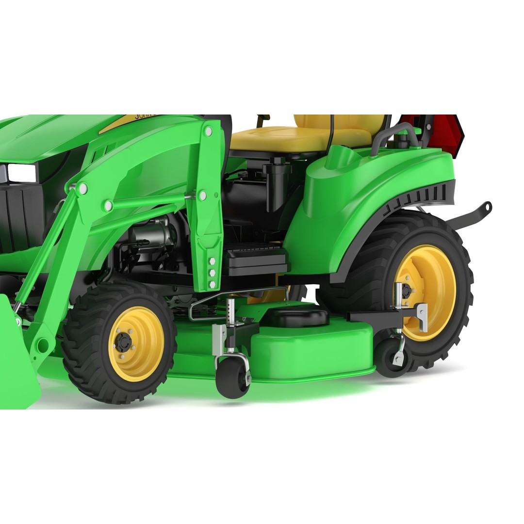 John Deere 1023E Sub-Compact Tractor 3D Model – Complete Parts, FBX, OBJ - View 12