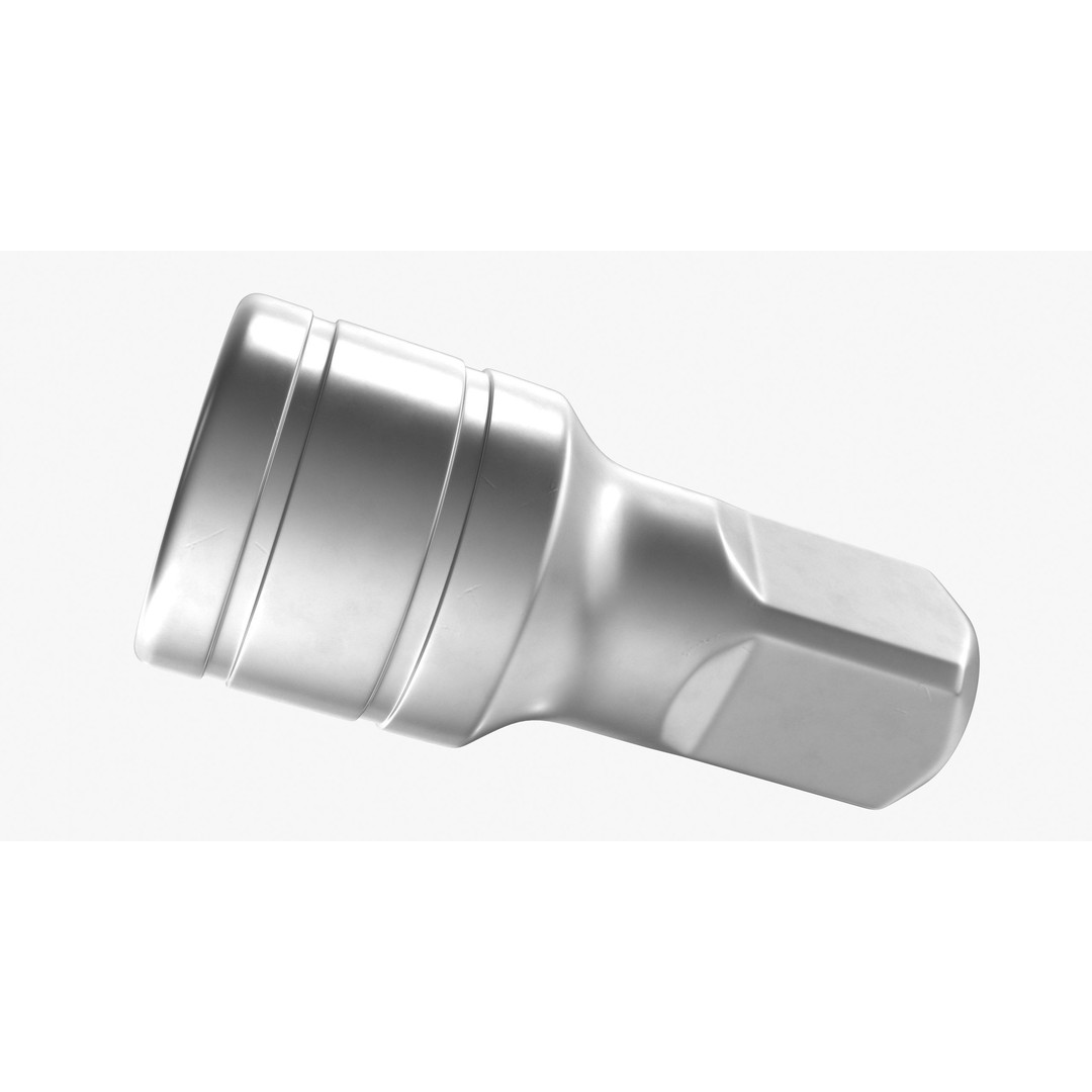 Socket Tool FX1 3D Model – Low Poly PBR Industrial Tool, FBX, OBJ - View 6