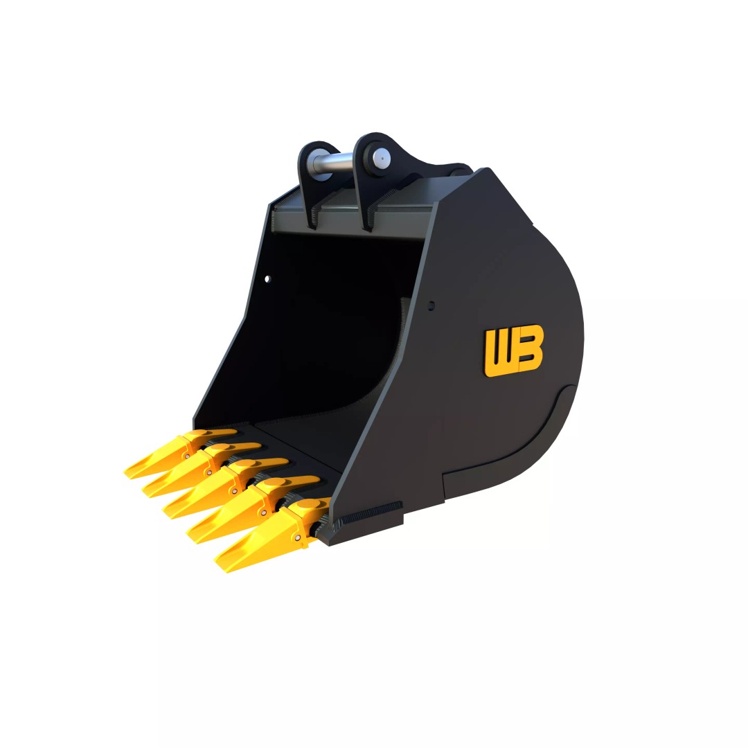WB Excavator 3D Model – Heavy-Duty Bucket, PBR Textures, FBX - View 2