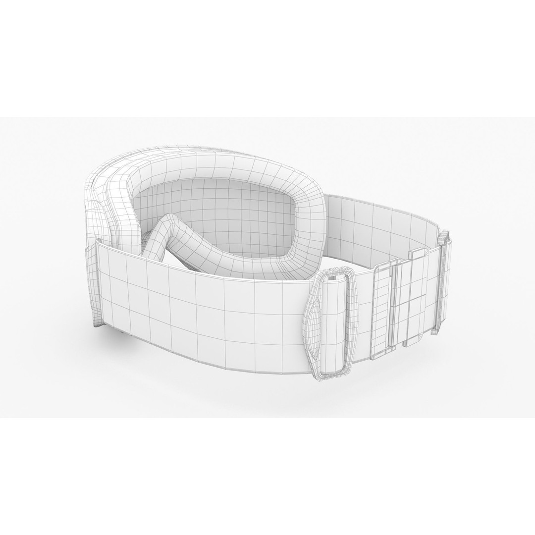 Smith ChromaPop Everyday Green Ski Goggle 3D Model – High Poly PBR Asset, FBX, OBJ - View 11