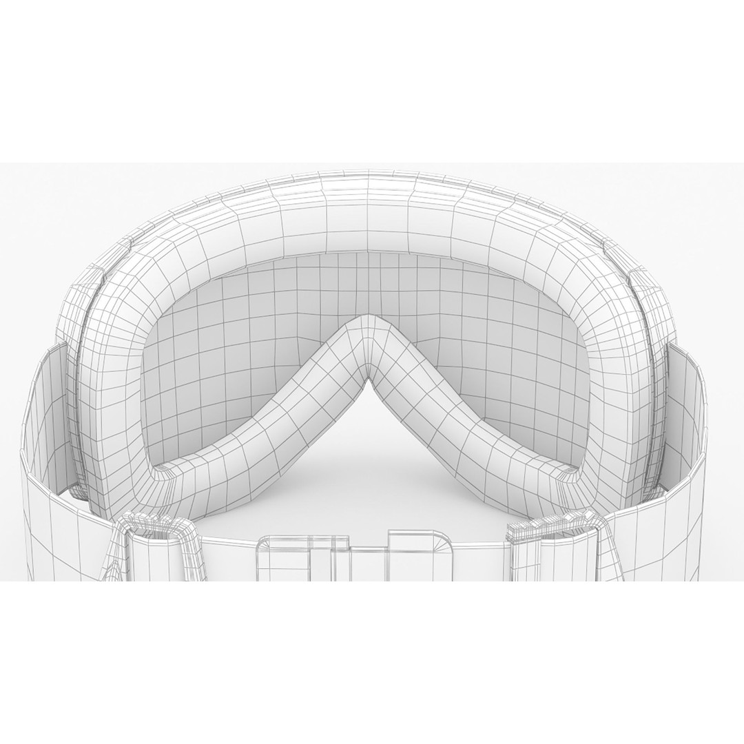Smith ChromaPop Everyday Green Ski Goggle 3D Model – High Poly PBR Asset, FBX, OBJ - View 15