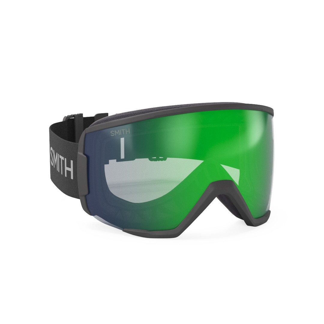 Smith ChromaPop Everyday Green Ski Goggle 3D Model – High Poly PBR Asset, FBX, OBJ - View 16