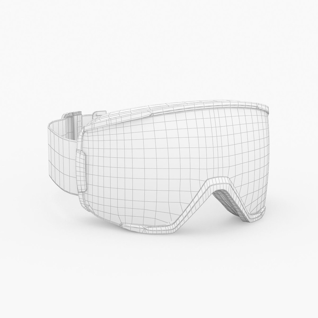 Smith ChromaPop Everyday Green Ski Goggle 3D Model – High Poly PBR Asset, FBX, OBJ - View 17