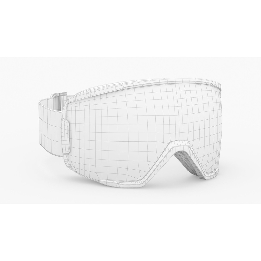 Smith ChromaPop Everyday Green Ski Goggle 3D Model – High Poly PBR Asset, FBX, OBJ - View 5