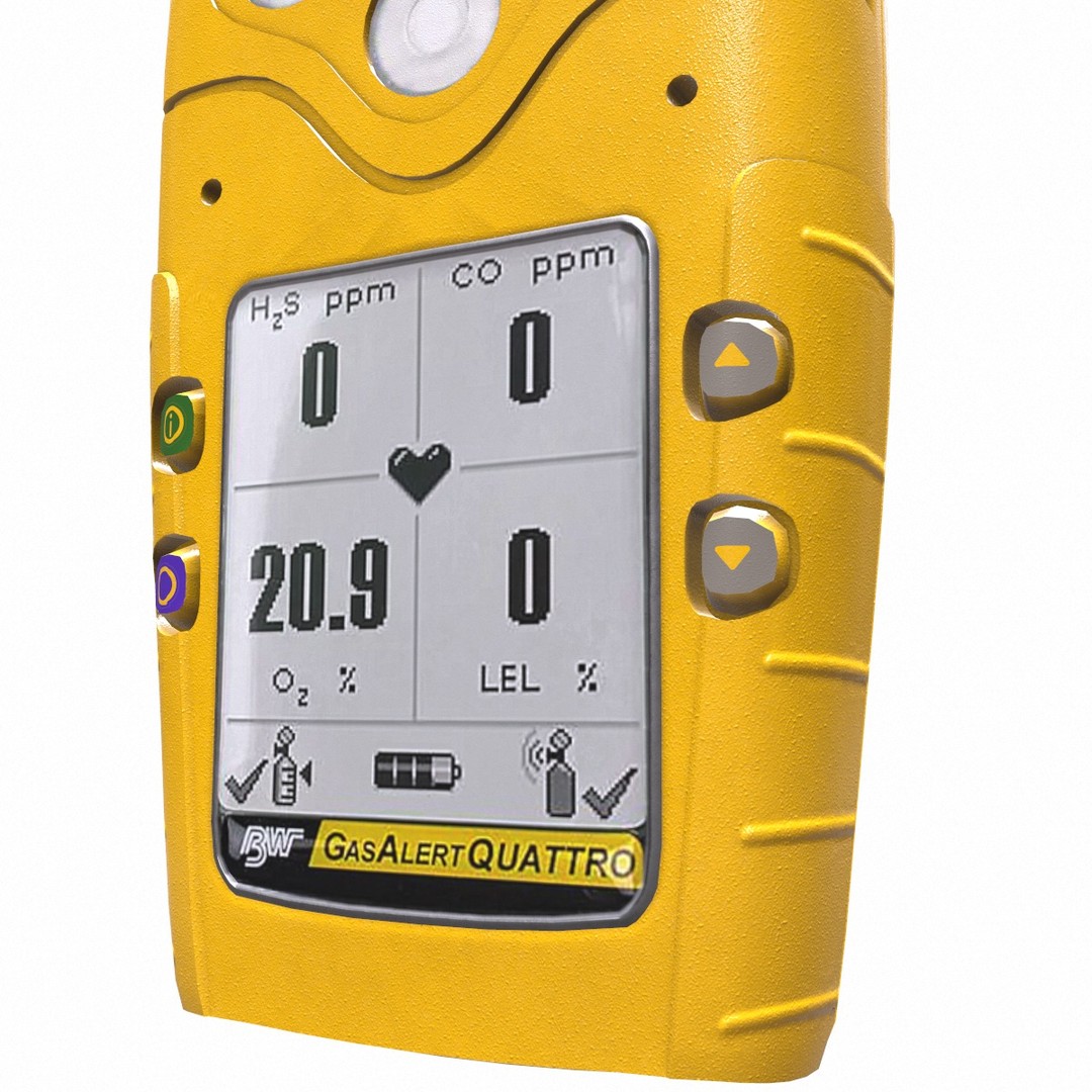 Portable Gas Detector 3D Model – Low Poly PBR Asset, FBX, Blender - View 10