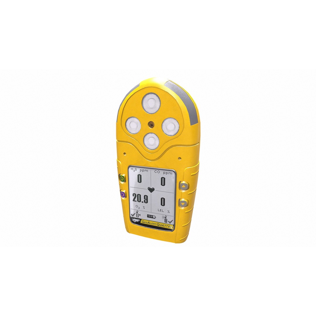 Portable Gas Detector 3D Model – Low Poly PBR Asset, FBX, Blender - View 11