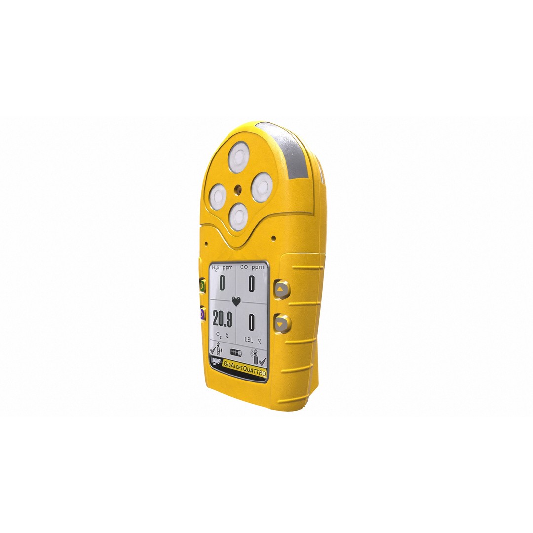Portable Gas Detector 3D Model – Low Poly PBR Asset, FBX, Blender - View 15