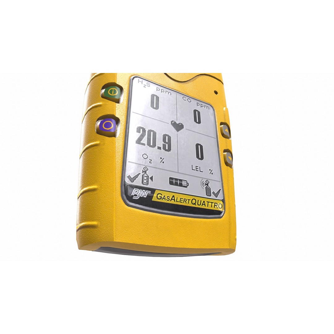 Portable Gas Detector 3D Model – Low Poly PBR Asset, FBX, Blender - View 17