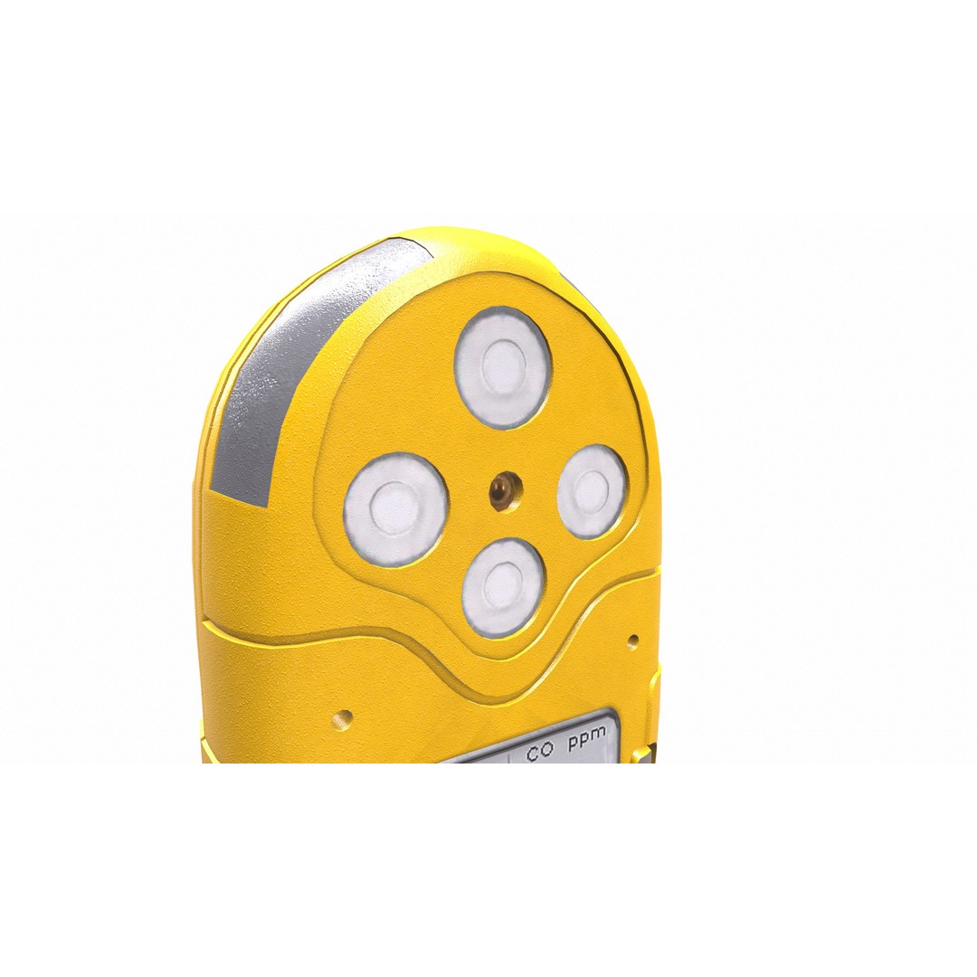 Portable Gas Detector 3D Model – Low Poly PBR Asset, FBX, Blender - View 18