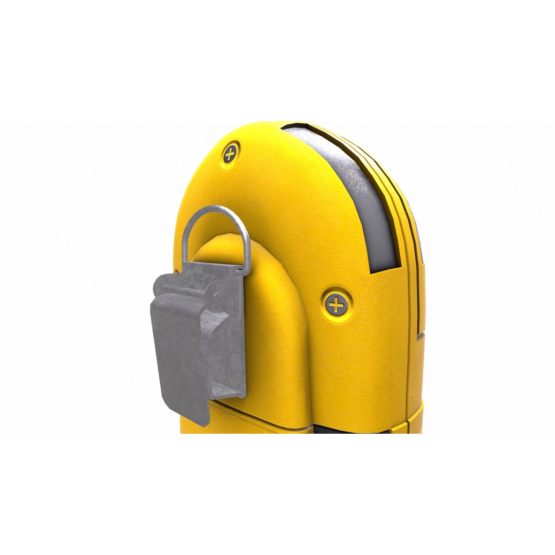 Portable Gas Detector 3D Model – Low Poly PBR Asset, FBX, Blender - View 19