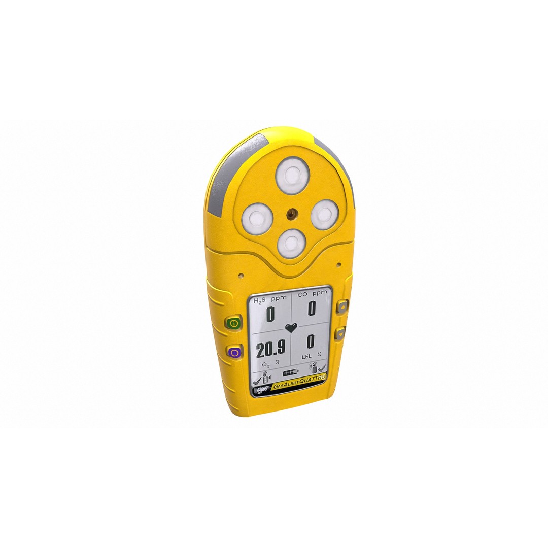 Portable Gas Detector 3D Model – Low Poly PBR Asset, FBX, Blender - View 21