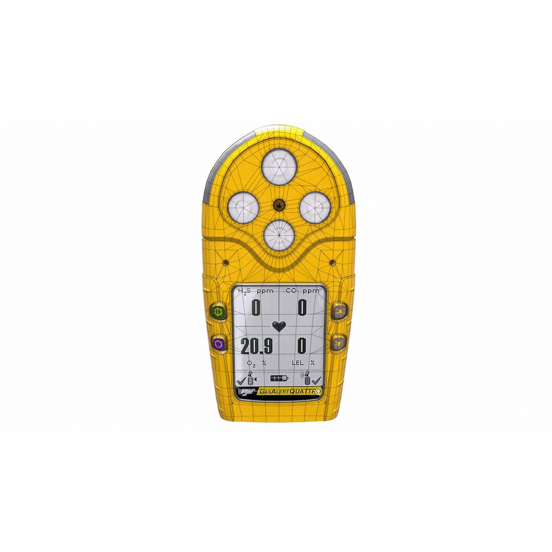 Portable Gas Detector 3D Model – Low Poly PBR Asset, FBX, Blender - View 23