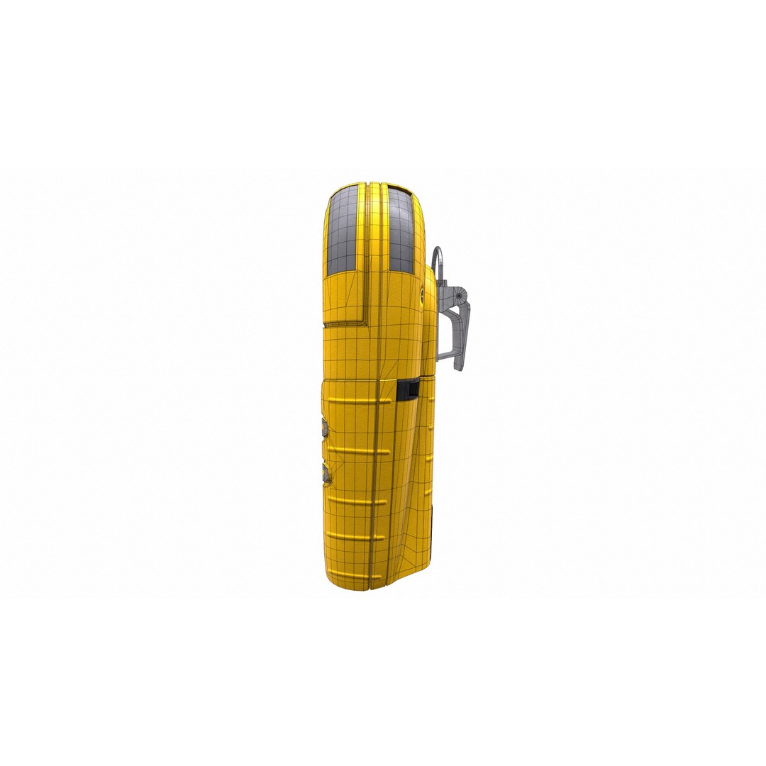 Portable Gas Detector 3D Model – Low Poly PBR Asset, FBX, Blender - View 24