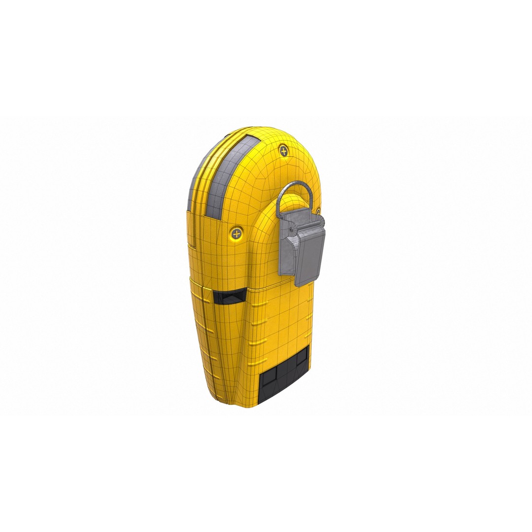 Portable Gas Detector 3D Model – Low Poly PBR Asset, FBX, Blender - View 25