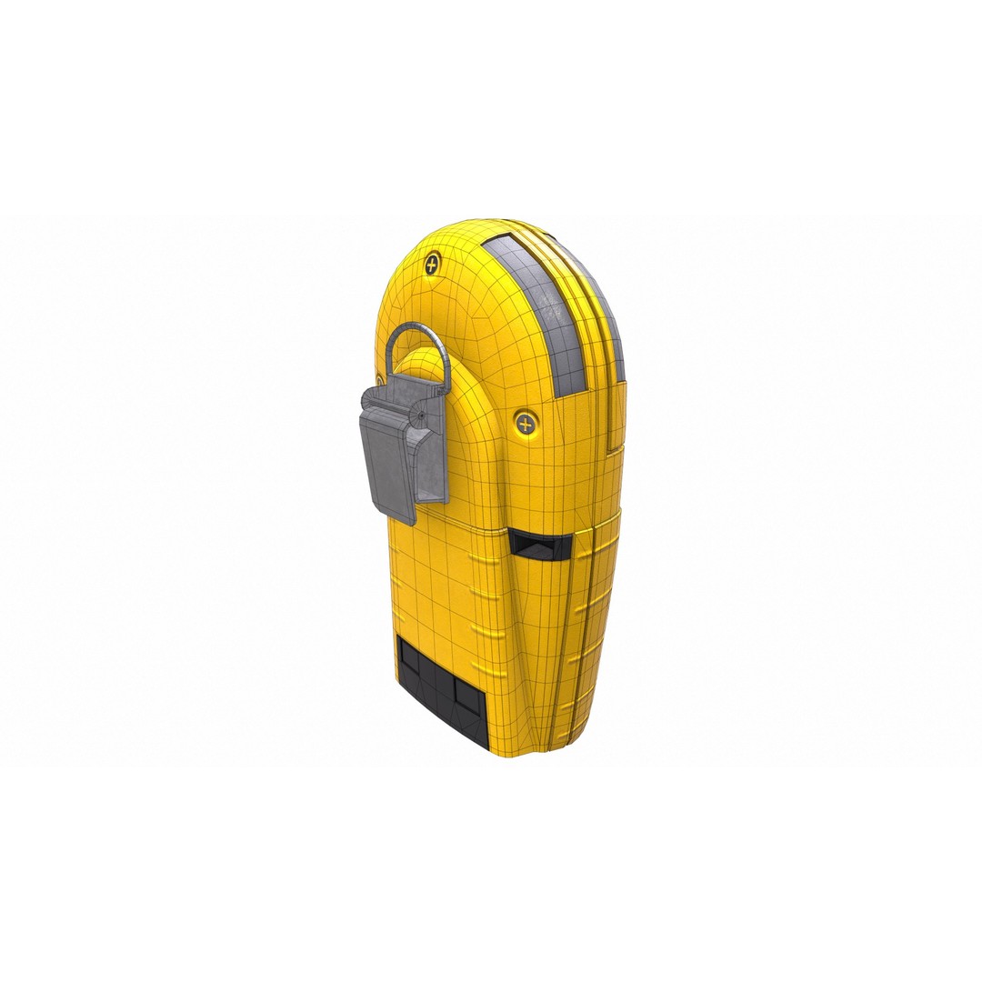 Portable Gas Detector 3D Model – Low Poly PBR Asset, FBX, Blender - View 26