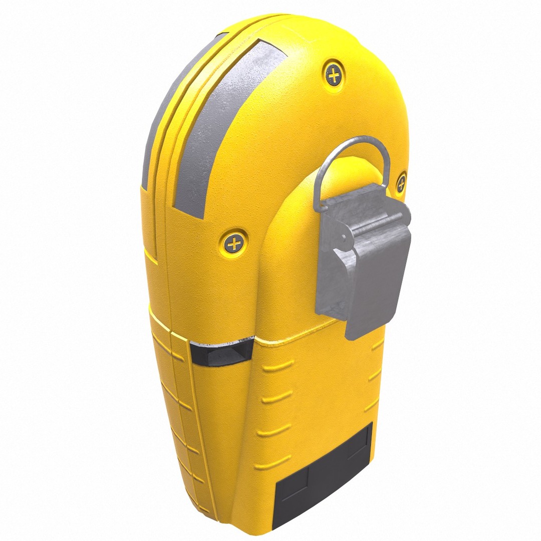 Portable Gas Detector 3D Model – Low Poly PBR Asset, FBX, Blender - View 8