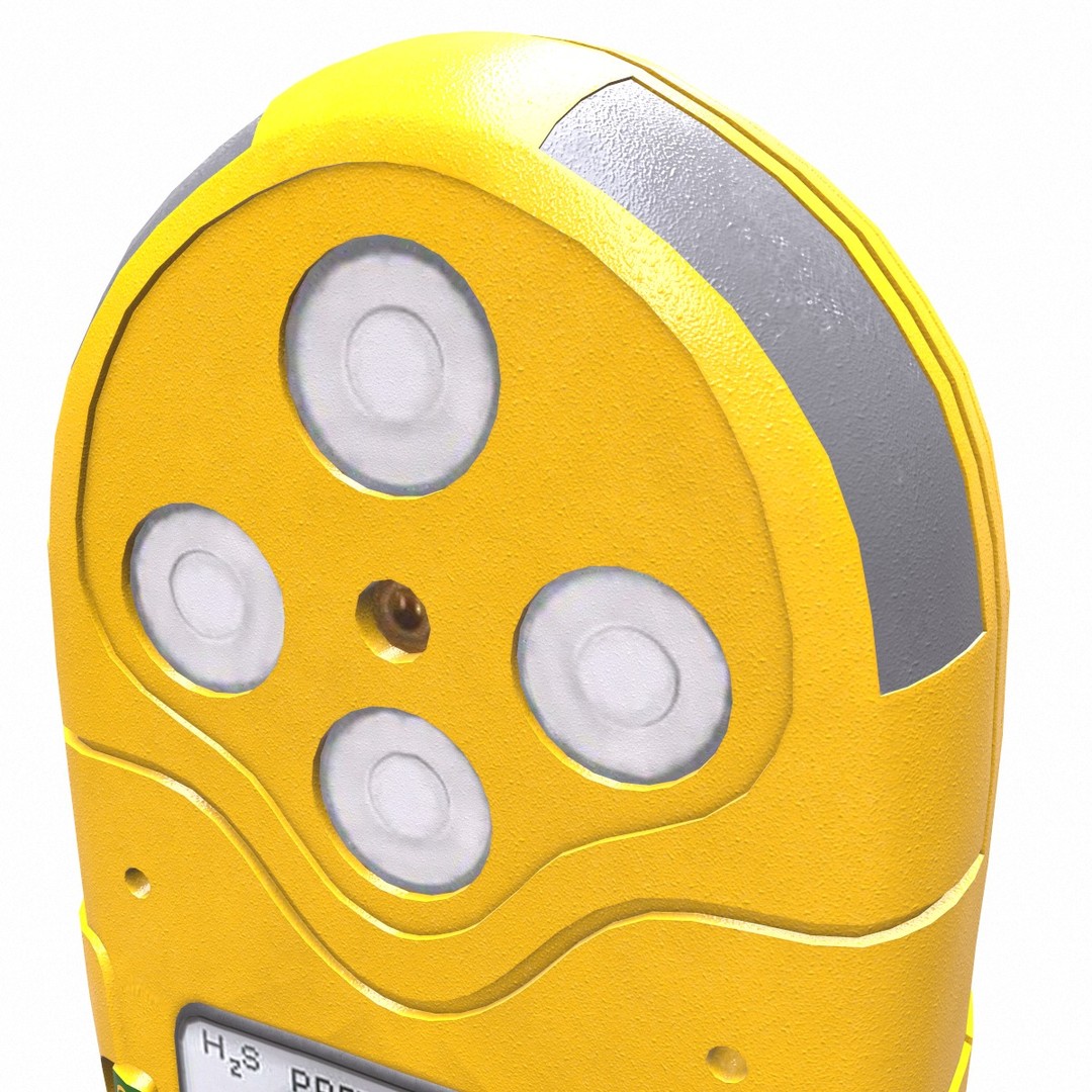 Portable Gas Detector 3D Model – Low Poly PBR Asset, FBX, Blender - View 9