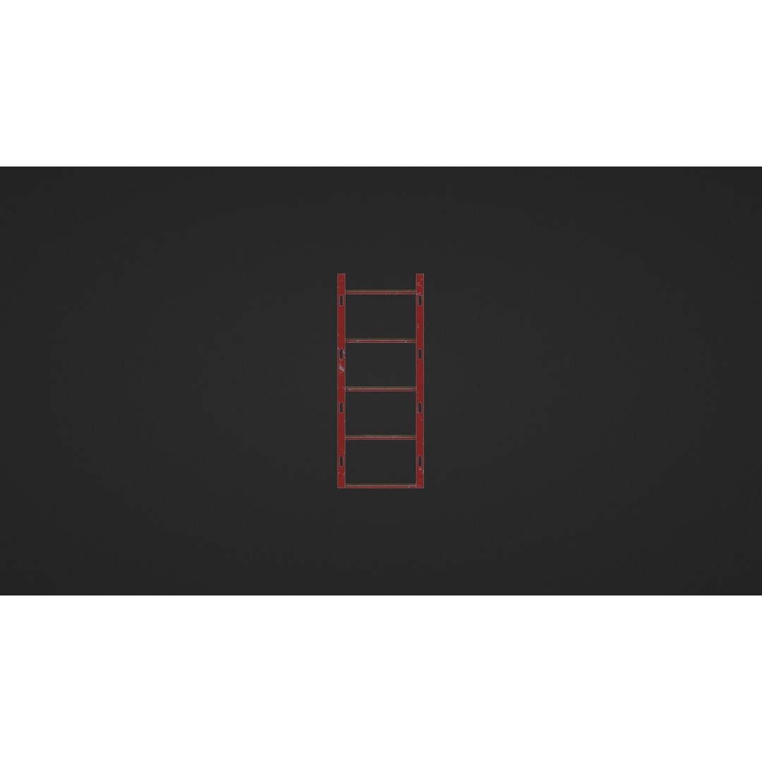 Metallic Industrial Shelf 3D Model – Low-Poly Game Asset, FBX, OBJ - View 17