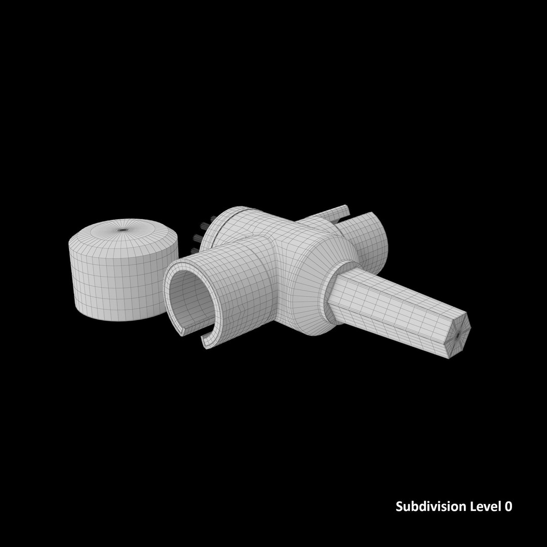 Terminal Cleaner 3D Model – Low Poly Tool with PBR Textures, FBX - View 13