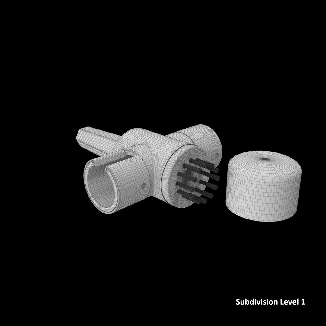 Terminal Cleaner 3D Model – Low Poly Tool with PBR Textures, FBX - View 15
