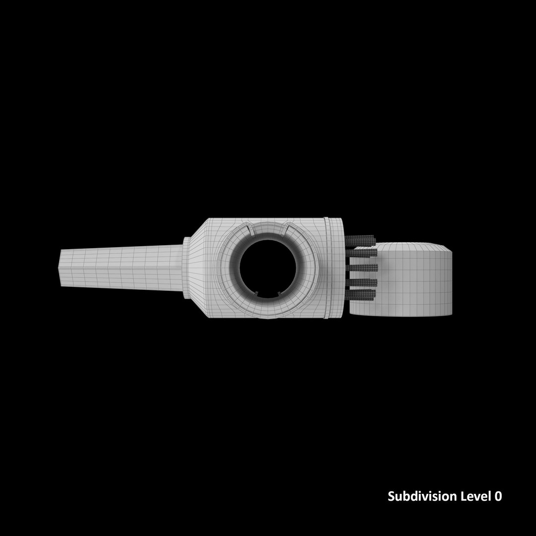 Terminal Cleaner 3D Model – Low Poly Tool with PBR Textures, FBX - View 20