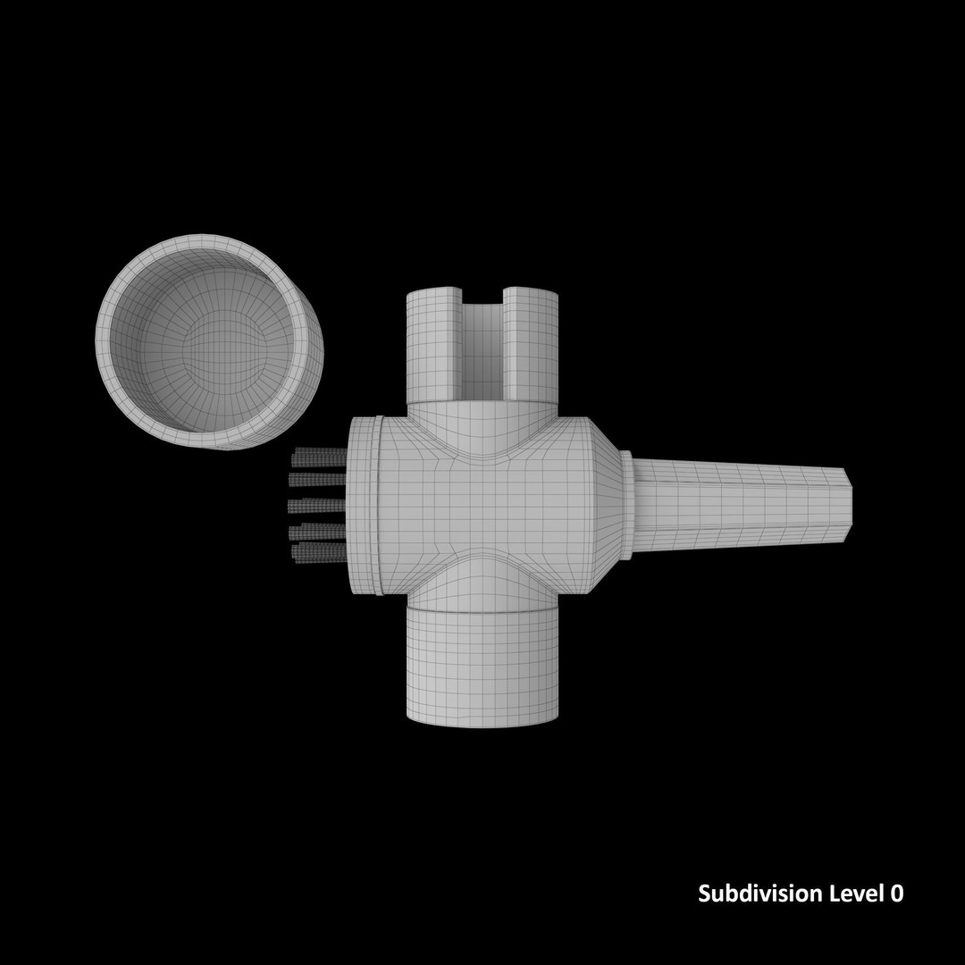 Terminal Cleaner 3D Model – Low Poly Tool with PBR Textures, FBX - View 24