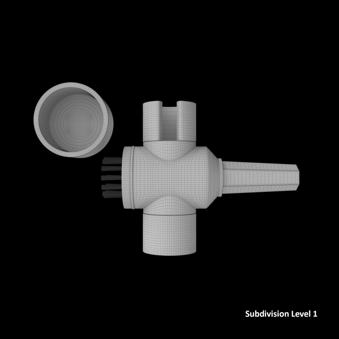 Terminal Cleaner 3D Model – Low Poly Tool with PBR Textures, FBX - View 25