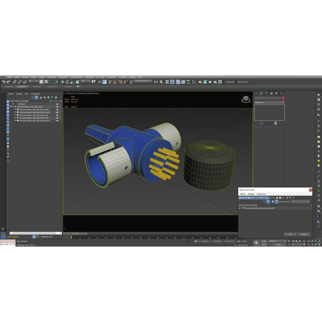 Terminal Cleaner 3D Model – Low Poly Tool with PBR Textures, FBX - View 29