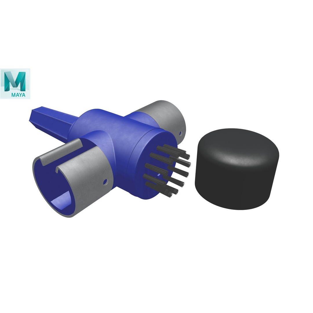 Terminal Cleaner 3D Model – Low Poly Tool with PBR Textures, FBX - View 30