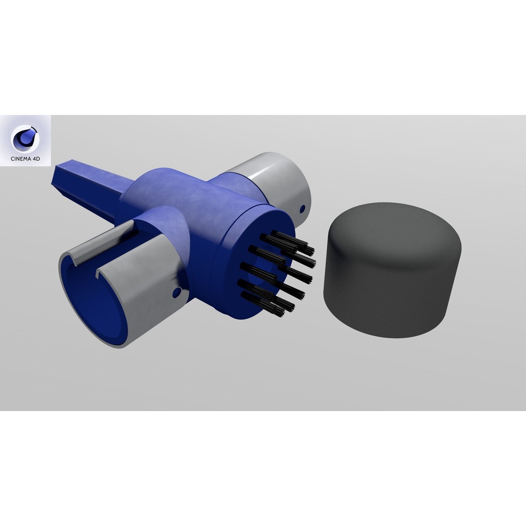 Terminal Cleaner 3D Model – Low Poly Tool with PBR Textures, FBX - View 32
