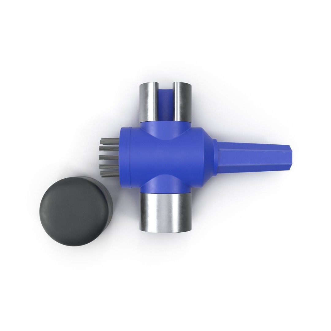Terminal Cleaner 3D Model – Low Poly Tool with PBR Textures, FBX - View 4