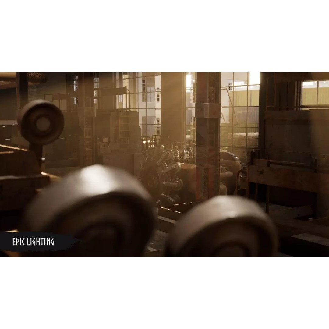 Industrial Factory 3D Model – Low Poly Game Asset, FBX, PBR - View 10