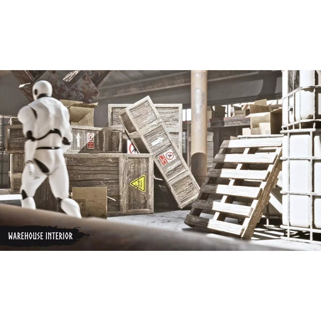 Industrial Factory 3D Model – Low Poly Game Asset, FBX, PBR - View 19