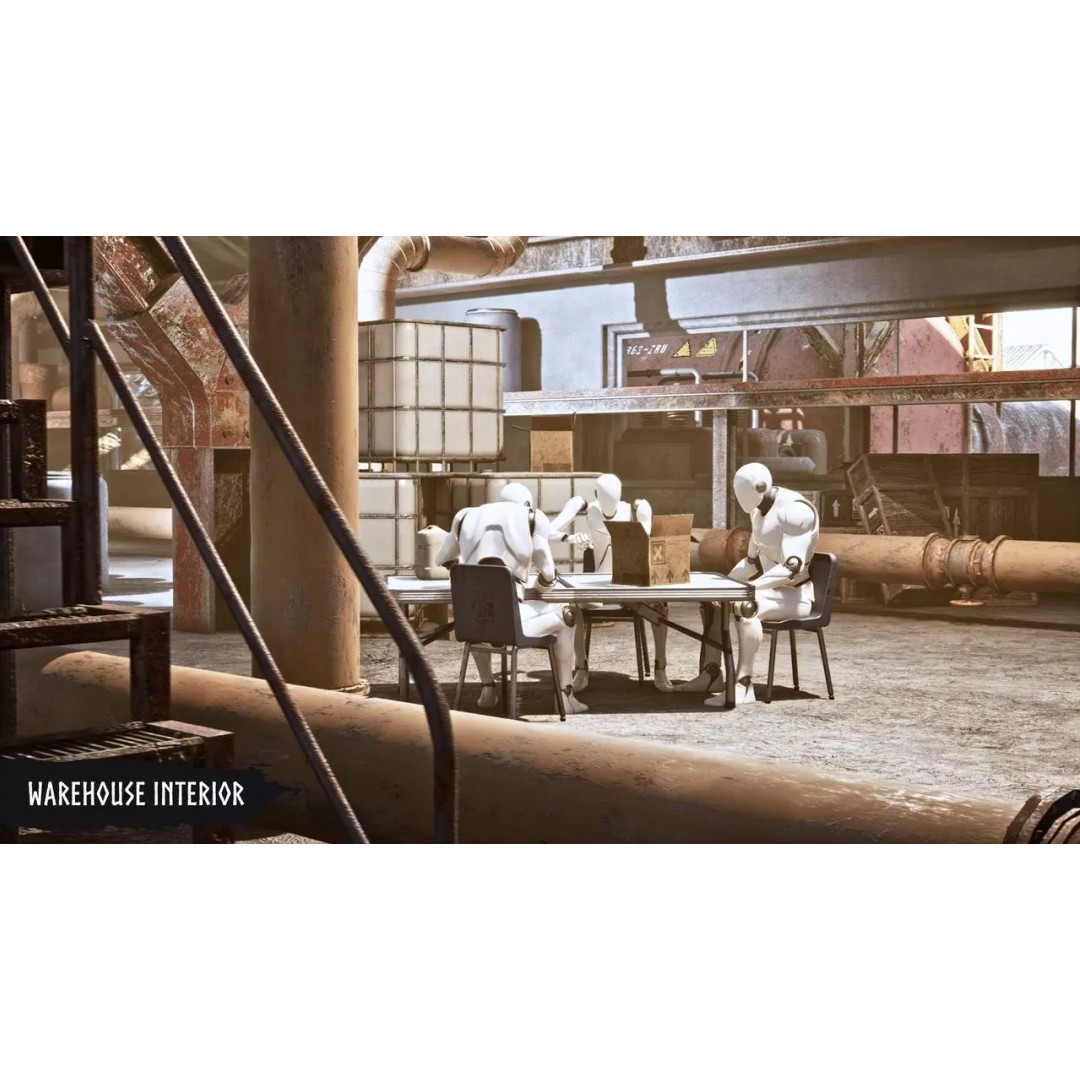 Industrial Factory 3D Model – Low Poly Game Asset, FBX, PBR - View 20