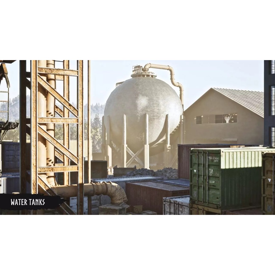 Industrial Factory 3D Model – Low Poly Game Asset, FBX, PBR - View 22