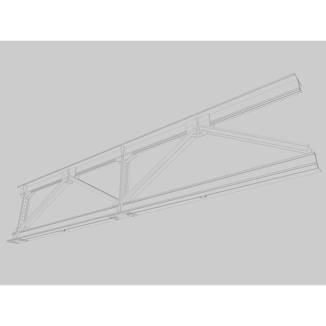 Ceiling Pipes and Vent 3D Model – Industrial Elements, FBX, Blender - View 31