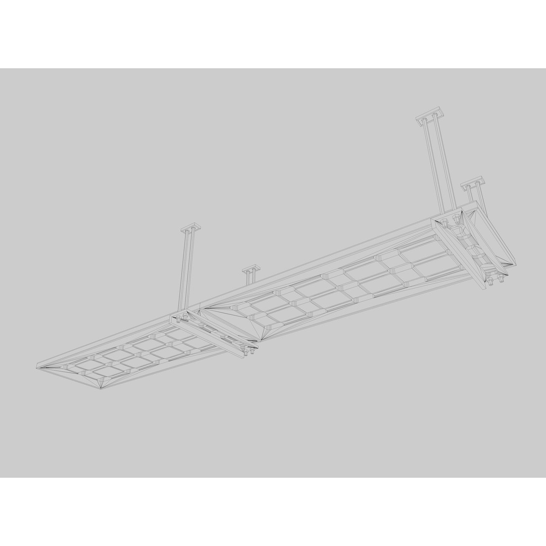 Ceiling Pipes and Vent 3D Model – Industrial Elements, FBX, Blender - View 37