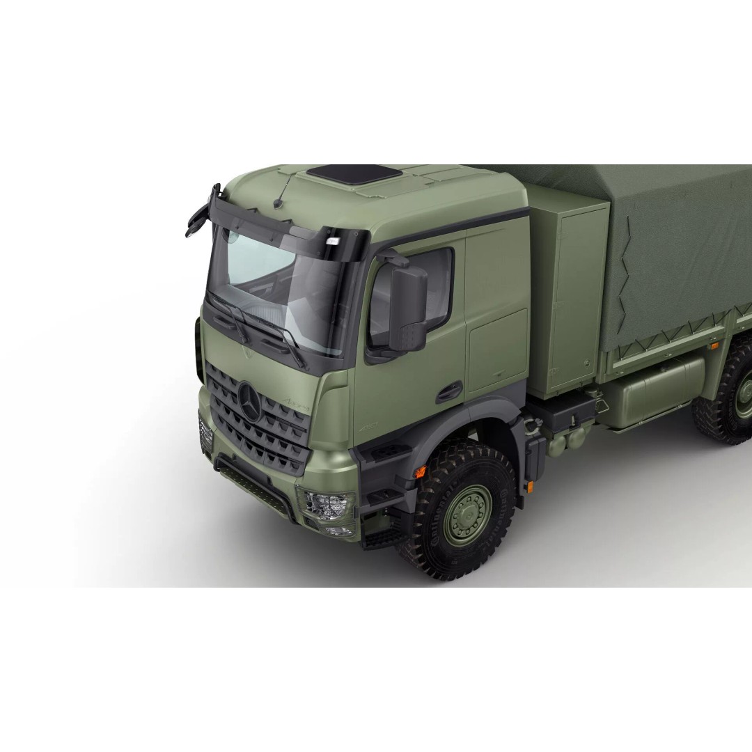 Mercedes Arocs Military 6X6 3D Model – Realistic Truck Asset, FBX, OBJ - View 14