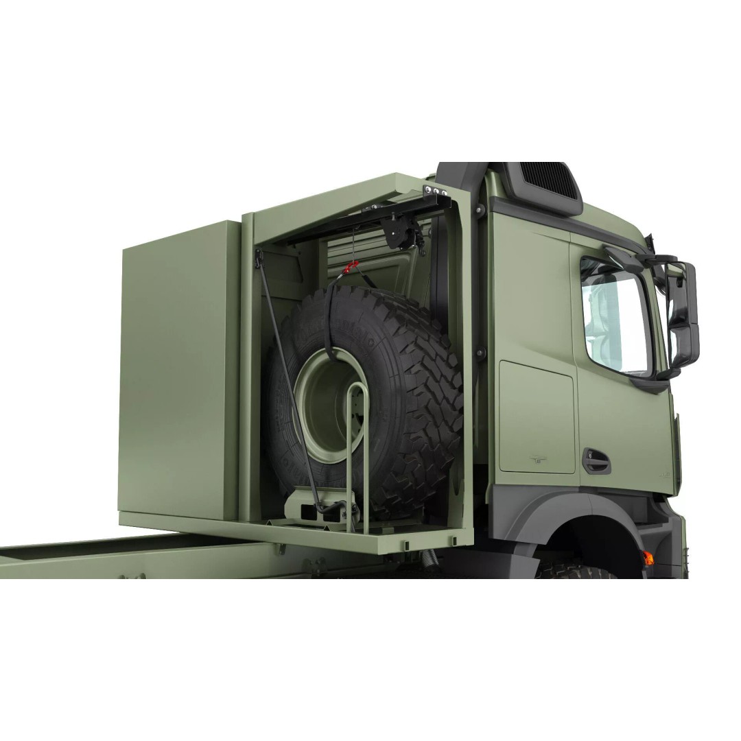 Mercedes Arocs Military 6X6 3D Model – Realistic Truck Asset, FBX, OBJ - View 18