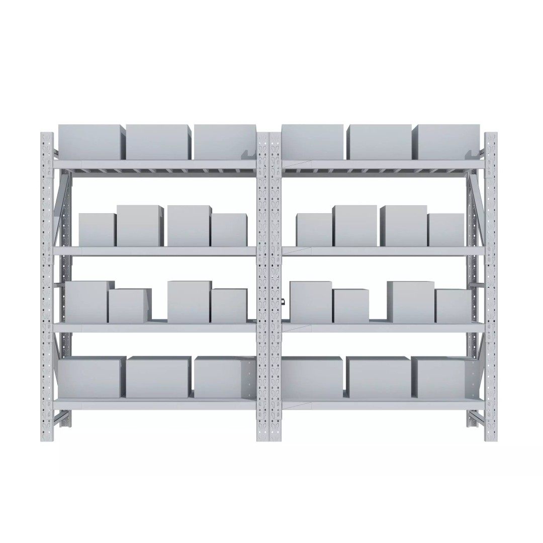 Warehouse Rack 3D Model – Realistic Storage Solution, FBX, OBJ - View 10