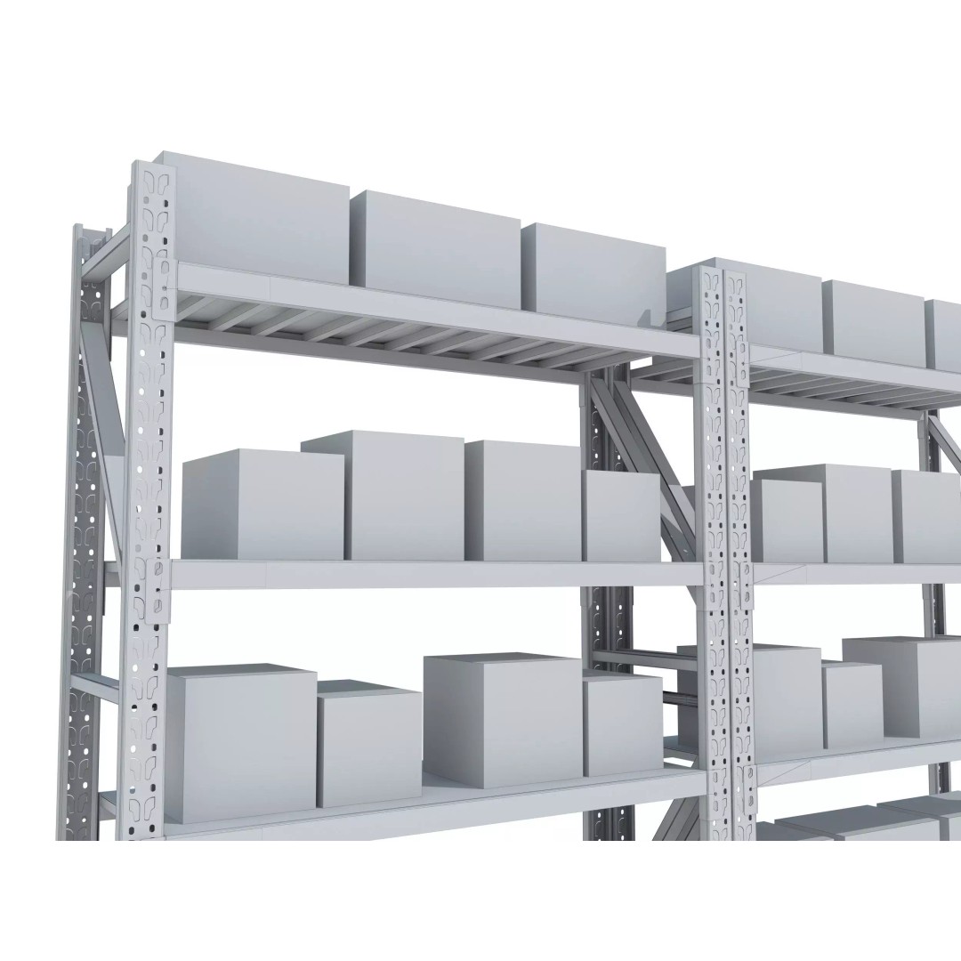 Warehouse Rack 3D Model – Realistic Storage Solution, FBX, OBJ - View 12