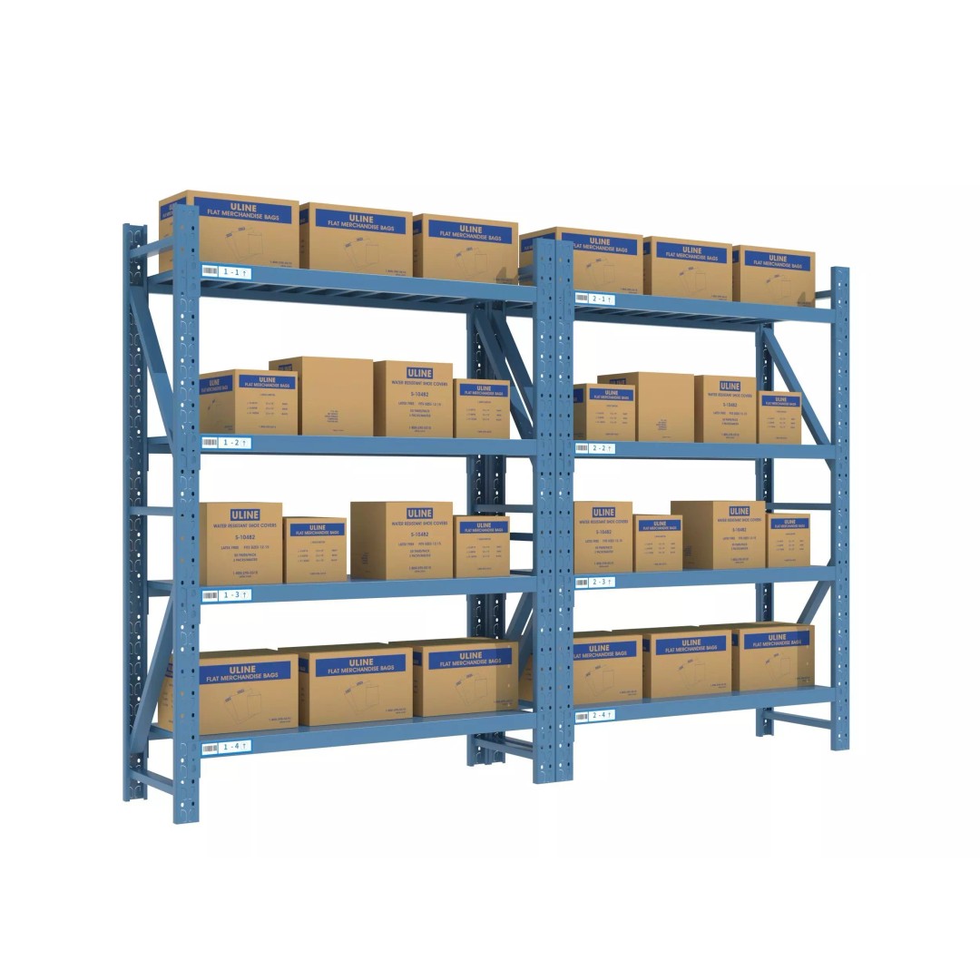Warehouse Rack 3D Model – Realistic Storage Solution, FBX, OBJ - View 2