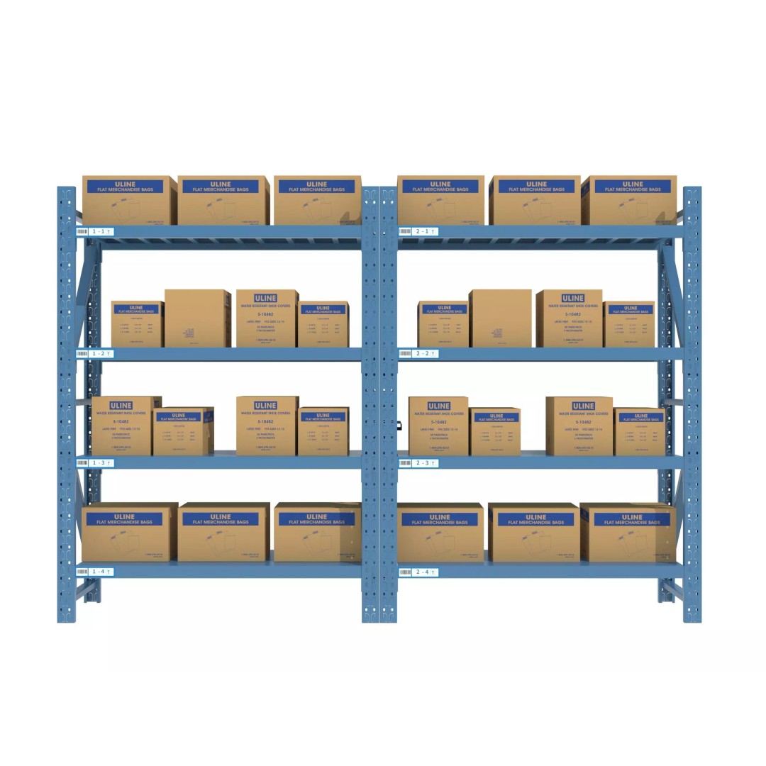 Warehouse Rack 3D Model – Realistic Storage Solution, FBX, OBJ - View 3