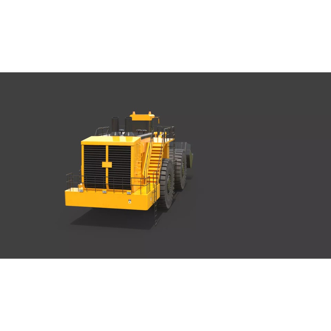 Heavy Wheeled Loader 3D Model – Detailed Industrial Vehicle, FBX - View 30